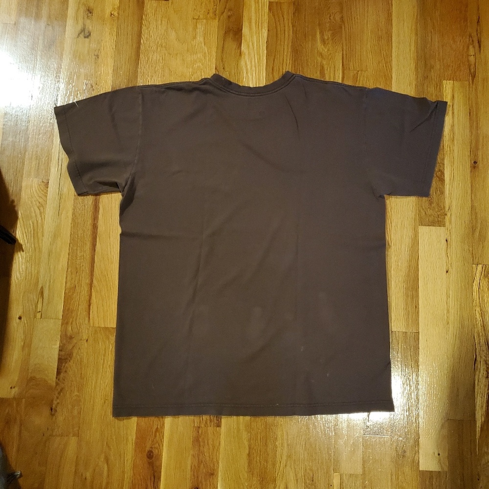 Mens brown large nike tshirt with bleach stains - Picture 7 of 8